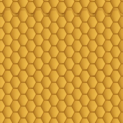 Golden Hexagon Pattern Background