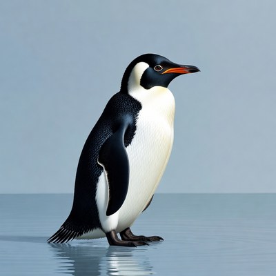 Standing Emperor Penguin