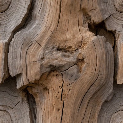 Close-up driftwood texture