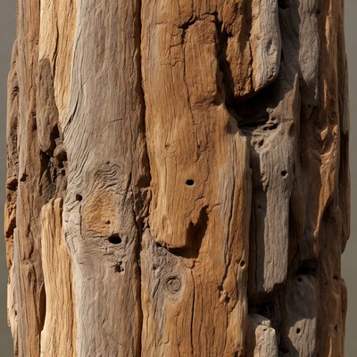 Driftwood texture close-up