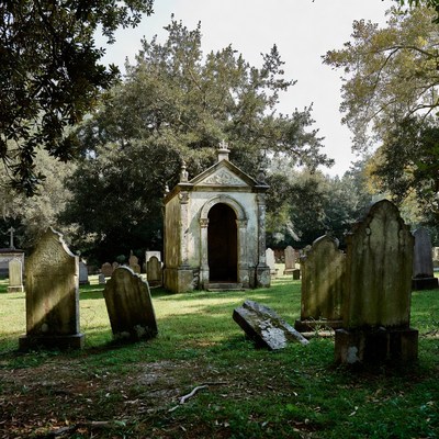 Mausoleum in old cemetery