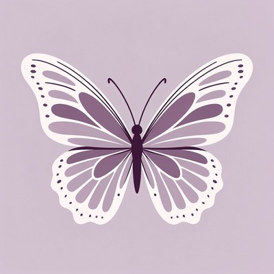 Purple butterfly illustration