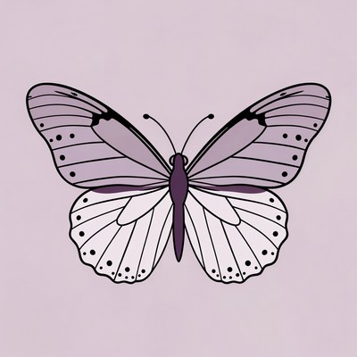 Purple butterfly illustration