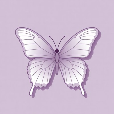 Purple butterfly illustration