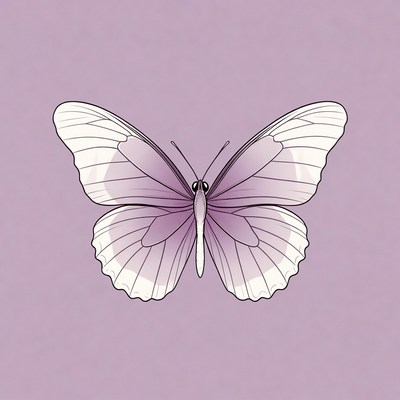 Purple butterfly illustration