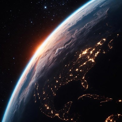 Earth at Night from Space