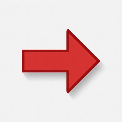 Red Right Arrow Icon