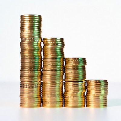 Stacks of Gold Coins Graph