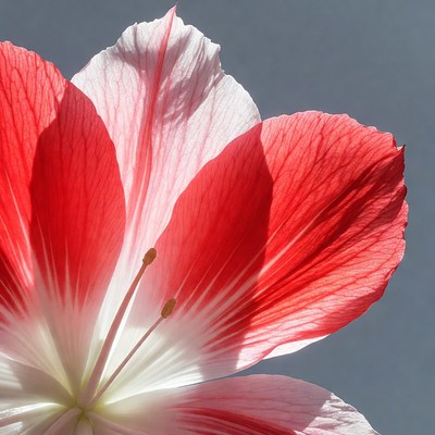 Pink and white hibiscus flower