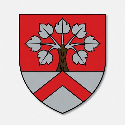 Red Shield with Silver Maple Tree