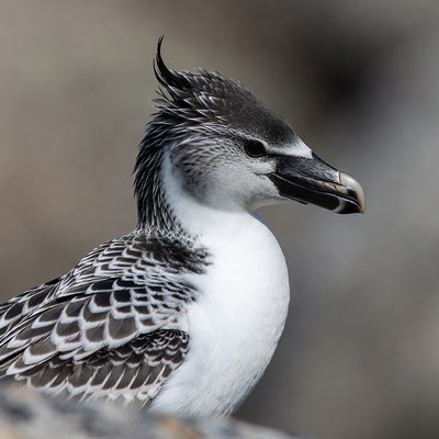 Crested Tern Profile on Rock