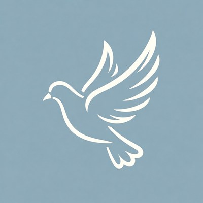 Flying Dove Silhouette Illustration