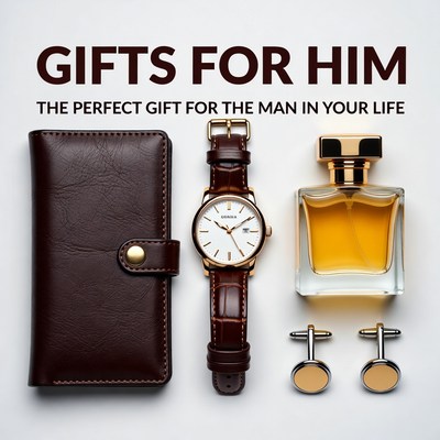 Gifts for Him: Wallet Watch Cufflinks