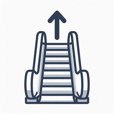 Upward Escalator Icon