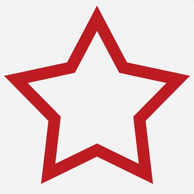 Red Outline Star Icon