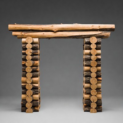Log Wood Archway Structure