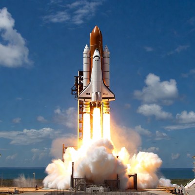 Space Shuttle Launching