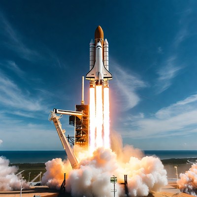 Space Shuttle Launching