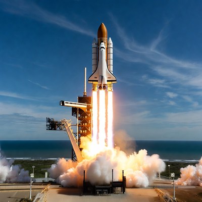 Space Shuttle Launching