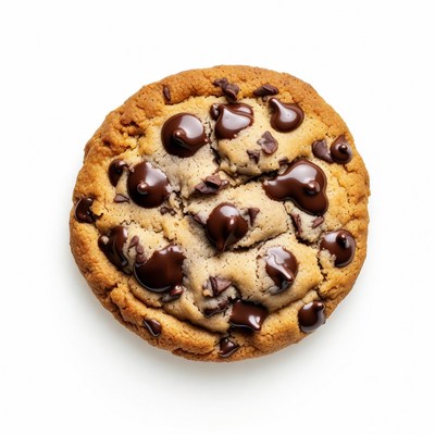 Chocolate Chip Cookie Top View