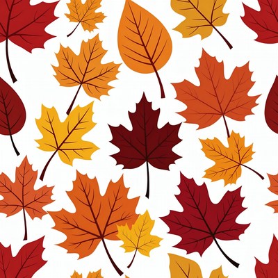Autumn Maple Leaves Pattern