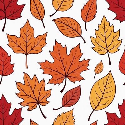 Autumn Maple Leaves Pattern