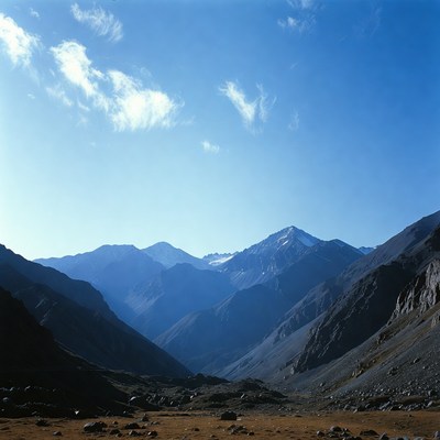 Majestic Mountains in Valley