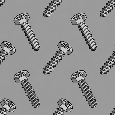 Hex Bolts Seamless Pattern