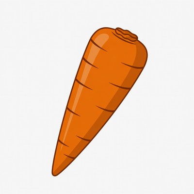 Orange carrot illustration