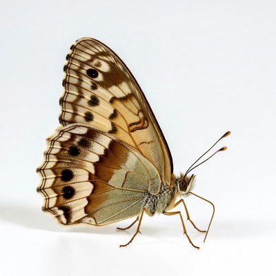 Brown butterfly with spotted wings
