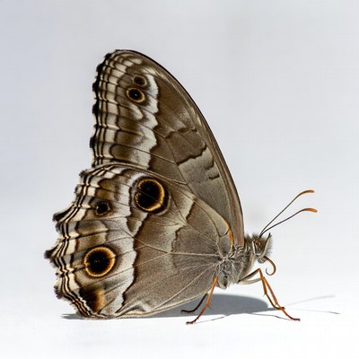 Brown butterfly with eye spots