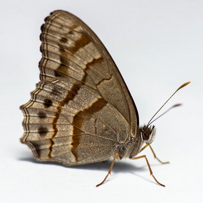 Brown butterfly with eye spots
