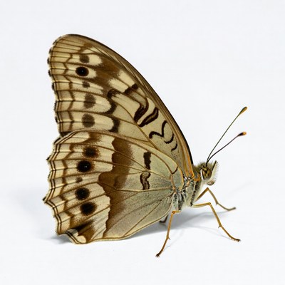 Brown butterfly with spotted wings