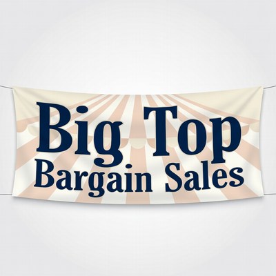 Big Top Bargain Sales Banner
