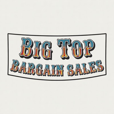 Big Top Bargain Sales Clipart