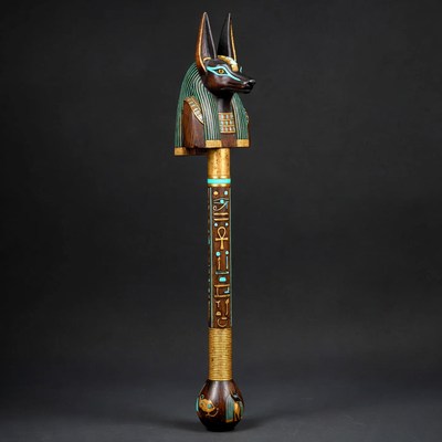 Anubis Staff Egyptian Artifact