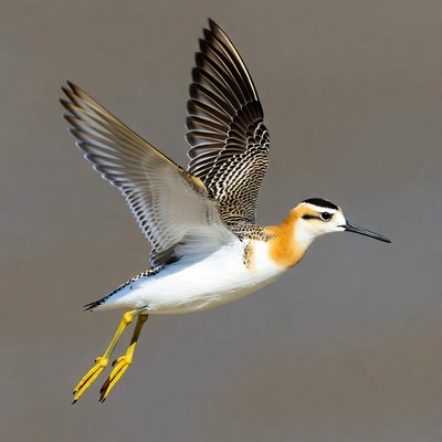 Black-necked Stilt Flying in Flight
