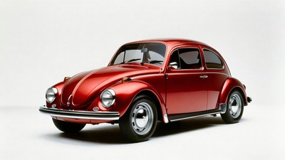Red Volkswagen Beetle car