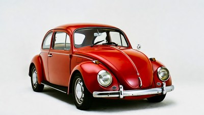 Red Volkswagen Beetle car
