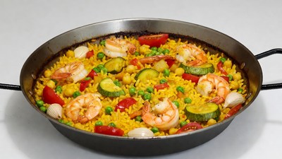 Shrimp Paella with Vegetables