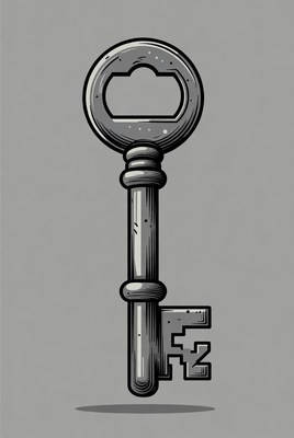 Illustrated Bottle Opener Key