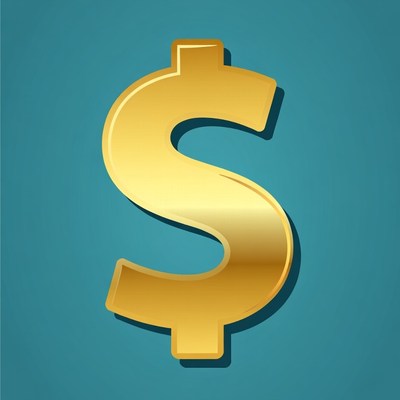 Golden Dollar Sign Icon