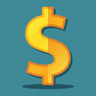 Yellow Dollar Sign Icon