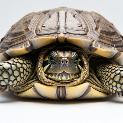 Close-up of ornate turtle