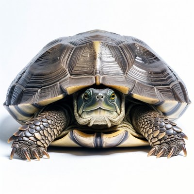 Turtle with head and legs extended