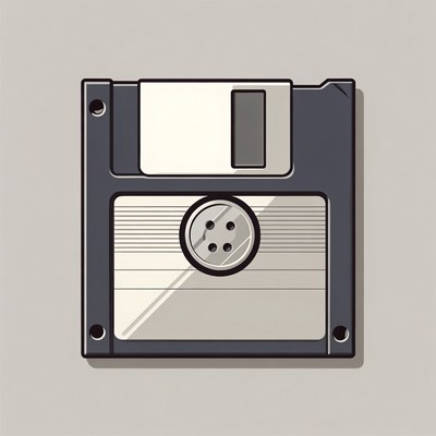 Floppy Disk Illustration