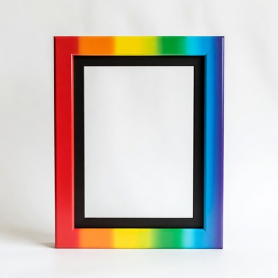 Rainbow Framed Picture Frame