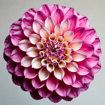 Pink Dahlia Flower Close-Up