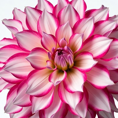 Pink Dahlia Flower Closeup