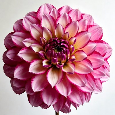Pink Dahlia Flower Closeup